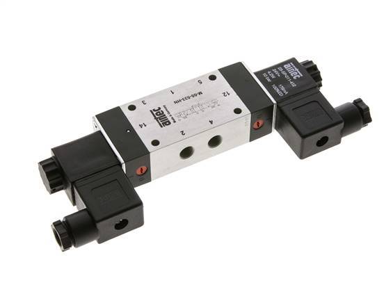 válvula solenoide central de escape 5/3 G1/8'' 24V DC 3-8bar/42-112psi Airtec