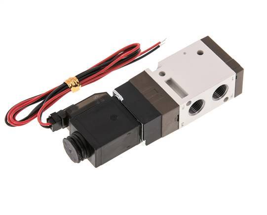 3/2 G1/8'' NC Electroválvula 24V DC 1.5-10bar/21.0-140psi Conector de 2 pines YPC