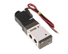 3/2 G1/8'' NC Electroválvula 24V DC 1.5-10bar/21.0-140psi Conector de 2 pines YPC