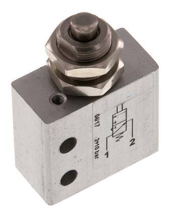 3/2 Válvula de vástago M5 NO 2-10bar/28-140psi