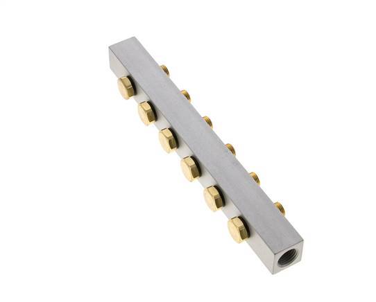 Colector 6 estaciones 3/2 5/2 5/3 vías Airtec M05/P05