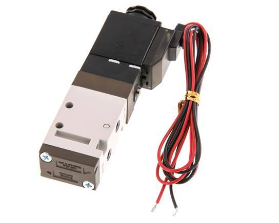 5/2 M5 Electroválvula 24V DC 1.5-10bar/21.0-140psi Enchufe de 2 polos YPC
