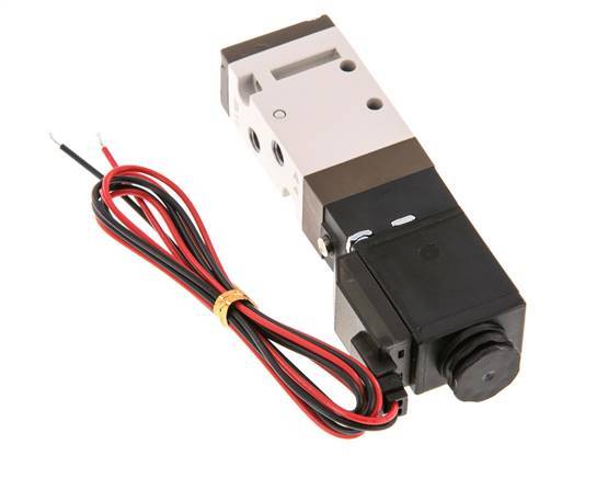 5/2 M5 Electroválvula 24V DC 1.5-10bar/21.0-140psi Enchufe de 2 polos YPC