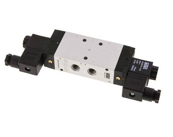 válvula solenoide de 5/3 G1/4'' de centro cerrado 12V DC 3-10bar/42-140psi Airtec