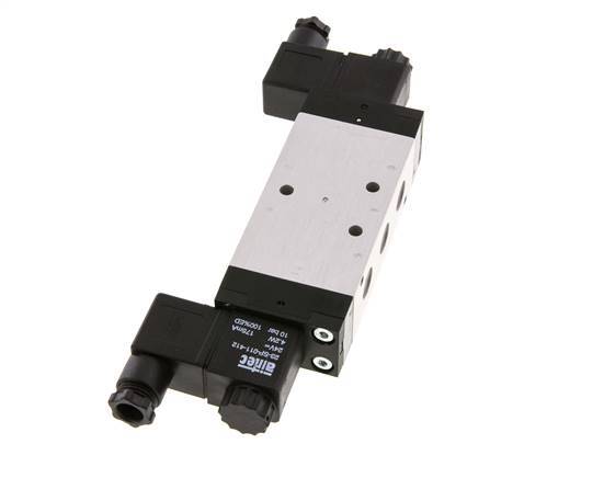 válvula solenoide de 5/3 G1/4'' de centro cerrado 12V DC 3-10bar/42-140psi Airtec