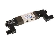 válvula solenoide central de escape 5/3 G1/8'' 24V DC 2-10bar/28-140psi YPC