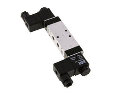 5/3 G1/8'' Válvula solenoide de centro cerrado 12V DC 3-10bar/42-140psi Airtec