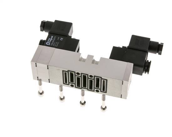 5/3 ISO 5599-1 Válvula solenoide de centro de presión 24V DC 2-10bar/28-140psi YPC