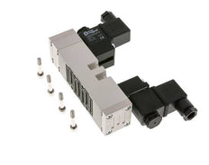 5/3 ISO 5599-1 Válvula solenoide de centro de presión 24V DC 2-10bar/28-140psi YPC