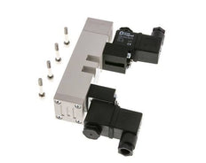 5/3 ISO 5599-1 Válvula solenoide de centro de presión 24V DC 2-10bar/28-140psi YPC
