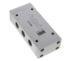 válvula piloto de aire de 5/3 G1/2'' de centro cerrado 0-10bar/0-140psi Airtec