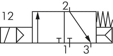 electroválvula 3/2 G1/2'' NC 24V DC 1.5-8bar/21.0-112psi E.MC