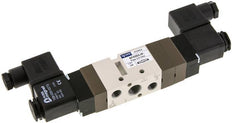 5/3 G1/4'' (G1/8'') Válvula solenoide de centro cerrado 115V AC 2-10bar/28-140psi YPC