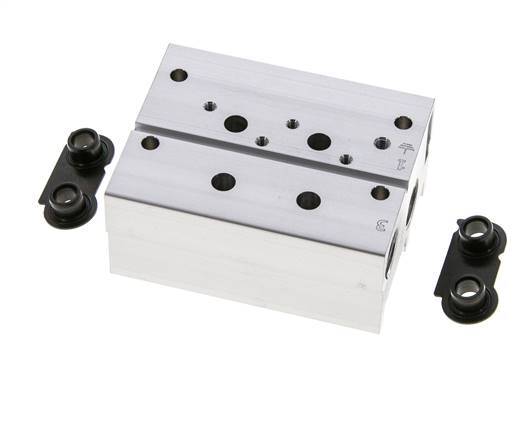 4xG1/4'' Manifold 2-Station Festo 576465 VABM-B10-20S-G14-2-P3