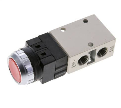 3/2 G1/4'' Push Button Valve Red 0-8bar/0-112psi YPC