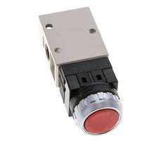 3/2 G1/4'' Push Button Valve Red 0-8bar/0-112psi YPC