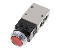 3/2 G1/4'' Push Button Valve Red 0-8bar/0-112psi YPC