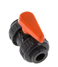 Válvula de Bola de PVC de 2 Vías Doble Unión 16 mm Toma EPDM