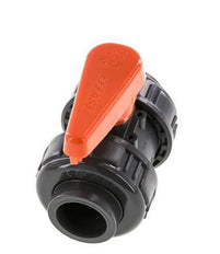 Válvula de Bola de PVC de 2 Vías Doble Unión de 25 mm Toma EPDM