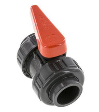 Válvula de Bola de PVC de 2 Vías Doble Unión 32 mm Toma EPDM