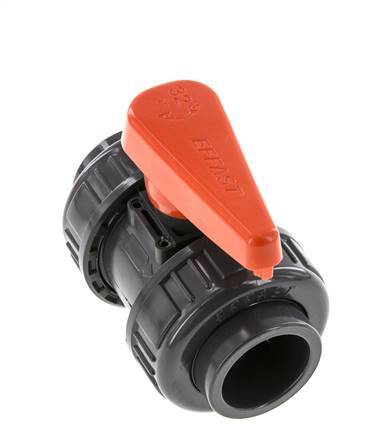 Válvula de Bola de PVC de 2 Vías Doble Unión 32 mm Toma FKM