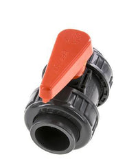 Válvula de Bola de PVC de 2 Vías Doble Unión 32 mm Toma FKM