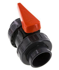 Válvula de bola de PVC de 2 vías Doble Unión 63 mm Toma EPDM
