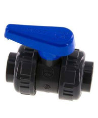 Válvula de Bola de PVC de 2 Vías Doble Unión 16 mm Toma EPDM
