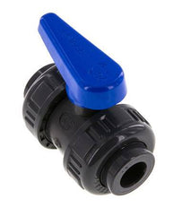 Válvula de Bola de PVC de 2 Vías Doble Unión 16 mm Toma EPDM