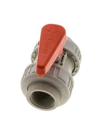 Válvula de bola de 2 vías True Union Rp 1'' EPDM en PP-H