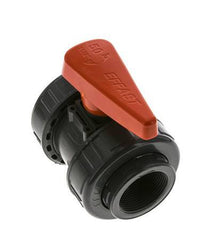 Válvula de bola de PVC de 2 vías Doble Unión Rp 1 1/2'' EPDM