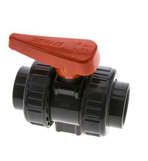 Válvula de Bola de PVC de 2 Vías Doble Unión Rp 1 1/4'' EPDM
