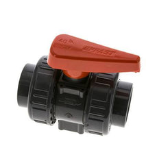 Válvula de Bola de PVC de 2 Vías Doble Unión Rp 1 1/4'' EPDM