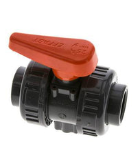 Válvula de Bola de PVC de 2 Vías Doble Unión Rp 3/4'' EPDM