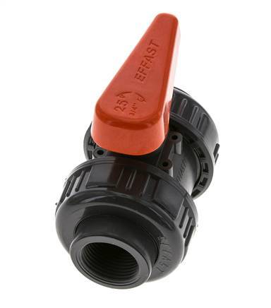 Válvula de Bola de PVC de 2 Vías Doble Unión Rp 3/4'' EPDM