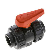 Válvula de Bola de PVC de 2 Vías Doble Unión Rp 3/4'' EPDM