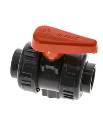 Válvula de Bola de PVC de 2 Vías Doble Unión Rp 3/4'' EPDM