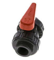 Válvula de Bola de PVC de 2 Vías Doble Unión Rp 3/4'' FKM