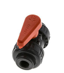 Válvula de bola de PVC de 2 vías Doble Unión Rp 3/8'' EPDM