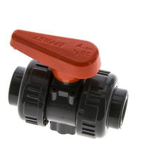 Válvula de Bola de PVC de 2 Vías Doble Unión Rp 3/8'' FKM