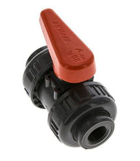 Válvula de Bola de PVC de 2 Vías Doble Unión Rp 3/8'' FKM