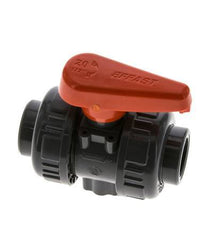 Válvula de Bola de PVC de 2 Vías Doble Unión Rp 3/8'' FKM