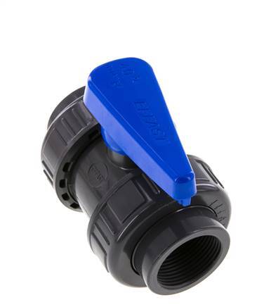Válvula de Bola de PVC de 2 Vías Doble Unión Rp 1 1/4'' EPDM