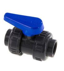 Válvula de bola de PVC de 2 vías Doble Unión Rp 1/2'' EPDM