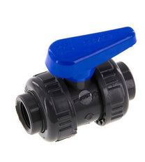 Válvula de bola de PVC de 2 vías Doble Unión Rp 1/2'' EPDM