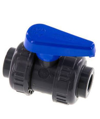Válvula de bola de PVC de 2 vías Doble Unión Rp 3/8'' EPDM