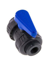 Válvula de bola de PVC de 2 vías Doble Unión Rp 3/8'' EPDM