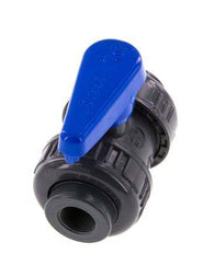 Válvula de bola de PVC de 2 vías Doble Unión Rp 3/8'' EPDM
