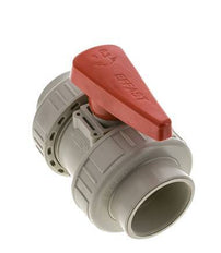 Válvula de bola de 2 vías PP-H Doble Unión 63 mm FKM