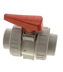 Válvula de bola de 2 vías PP-H Doble Unión 63 mm FKM